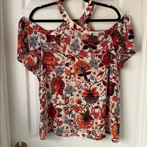LOFT Tops - Cross Neck Blouse